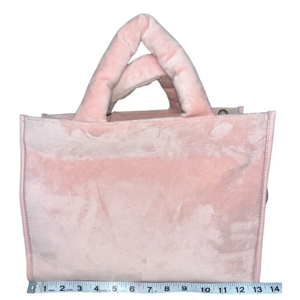 🔹️Juicy Couture 🔹️Pink diamond Spender Velour Pink Tote NWT ✨️💕